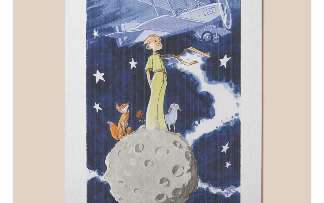 New The Little Prince Art print by Olivier Vatine in limited edition