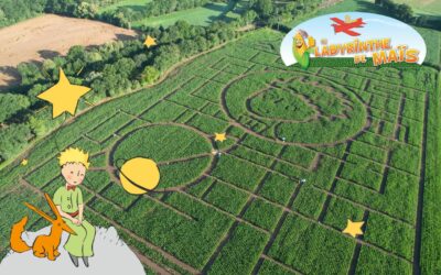 The Little Prince inaugurates the Combourg Corn Maze