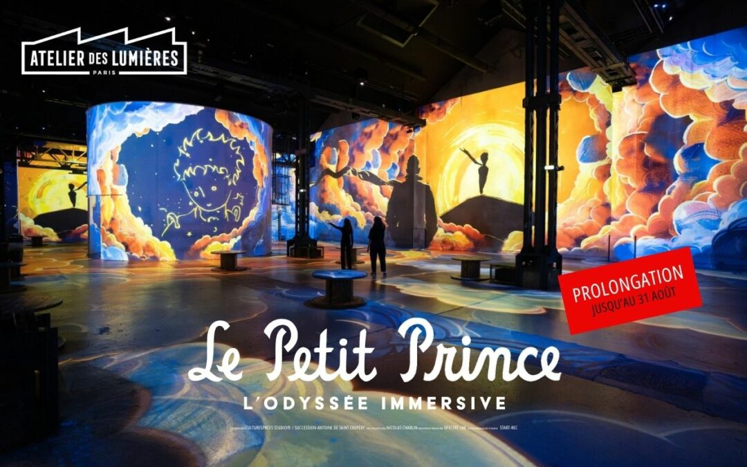 L’exposition du Petit Prince à l’Atelier des Lumières se prolonge jusqu’au 31 août !